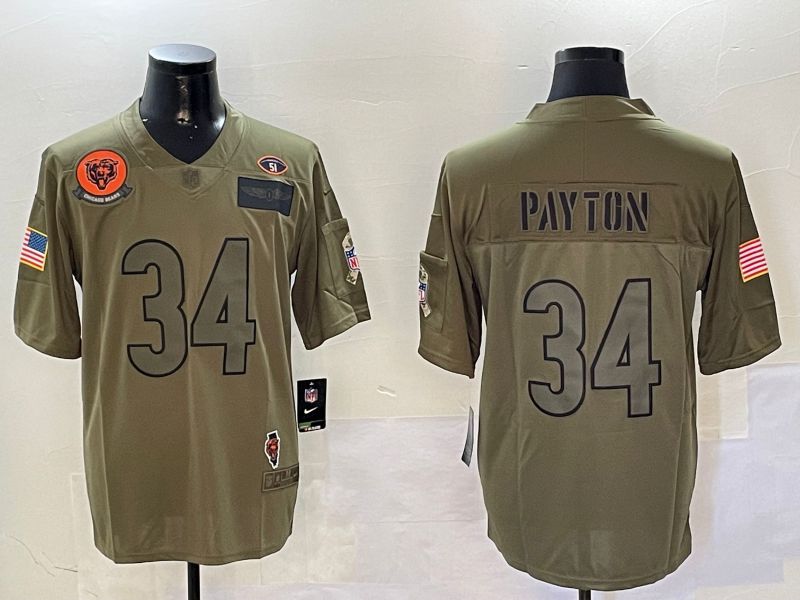 Men Chicago Bears #34 Payton Green 2024 Nike Limited NFL Jersey style 01083->chicago bears->NFL Jersey